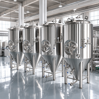Tanks de Fermentation Isolés en Acier Inoxydable Tonsen 5BBL 10BBL 15BBL 20BBL – Fermenteurs 5-20BBL pour Ligne de Production de Bière Artisanale et Bars