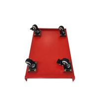 Chariot utilitaire à roulement lisse de couleur rouge personnalisé chariot en métal de transport d'eau en bouteille chariot voiture chariot de supermarché