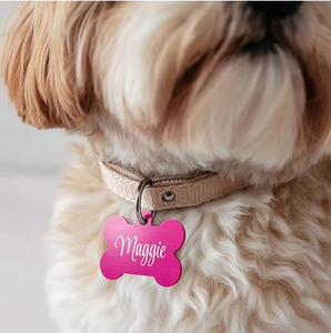 Etiquetas <span class=keywords><strong>de</strong></span> Identificación para Mascotas, Grabadas Personalizadas en Acero Inoxidable y Aluminio, con Nombre y Número <span class=keywords><strong>de</strong></span> Teléfono - Product Image 3