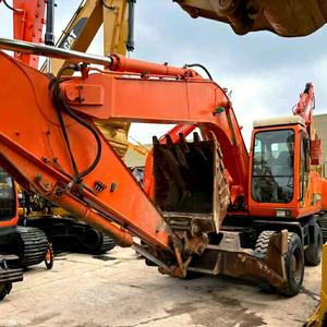 รถขุดดิน Doosan DH210W-7 พร้อมบุ้งกี๋ขุดสีส้ม รถขุดไฮดรอลิกมือสอง อุปกรณ์ก่อสร้าง - Product Image 1