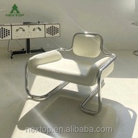 Chaise de famille simple de conception de personnalité moderne Chaise de canapé de cadre simple d'acier inoxydable de loisirs de café