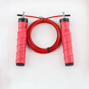 Hersteller-großhandel benutzerdefinierte farbe schwer rosa gewichtet springseil-springen mit gewichtetem block