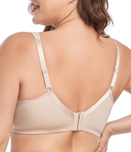 Sujetador de talla grande <span class=keywords><strong>para</strong></span> mujer, cobertura completa, sin relleno, tela ultra cómoda y superior con adorno de encaje, muestra gratis - Product Image 3