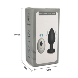 Hot Selling <b>Vibrating</b> Anal Plug Black Waterproof USB Rechargeable 10 Frequencies <b>Remote</b> Control Sex Toy Stimulation - Product Image 3