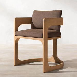 El juego de sillas de mesa para exteriores de teca de gama alta duradera ofrece impermeable a prueba de sol resistente a la corrosión para terrazas, villas, patios - Product Image 2