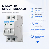Interruptor de Circuito en Miniatura DC MCB de Alta Calidad OEM ODM EAST, 32A 40A 50A 63A 125A 1P 2P 3P 4P EM10-63