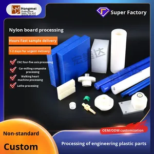 מוט ניילון PA מסיבי זכוכית שחור ולבן עמיד בפני שחיקה, חלקי עיבוד שבבי CNC מדונגגוואן - Product Image 2