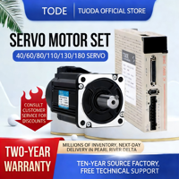 Kit de moteur servo monophasé TODE 400W, aimant permanent synchrone, frein intégré, protection IP65, 3000 tr/min, vertical, AC