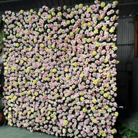 Panneau mural végétal artificiel Bagang pour extérieur, vente en gros, décoration murale végétale artificielle pour mariage en extérieur