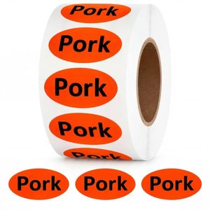 Etiqueta Adhesiva Personalizada con Logotipo para Carne, Salchicha, Tocino, Empaquetado de Alimentos, Almacenamiento, Etiqueta de Vinilo para Supermercado, Restaurante, Precio al por Menor - Product Image 1
