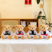 Jouets en peluche promotionnels, ours en peluche de karaté kung-fu, ours en peluche rembourré, jouet en peluche, ours en peluche doux, usine chinoise