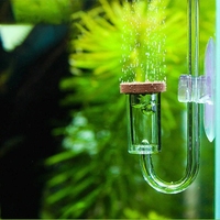 Diffuseur de CO2 pour aquarium en acrylique, fixation par ventouse, atomiseur, compteur de bulles, aquarium, réservoir de poissons, régulateur de CO2 pour plantes aquatiques, herbe aquatique