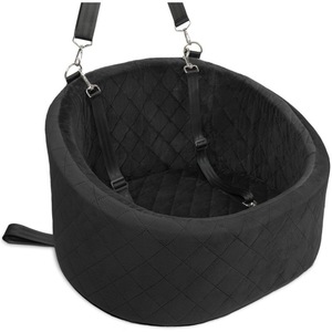 Siège de voiture pour chien pour petits/chiens moyens, sièges de voiture surélevés pour chien avec coussin épais pour chiens de moins de 20 livres avec 2 ceintures de sécurité - Product Image 2
