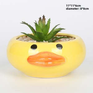Creatieve Moderne Mini Keramische Bloempot Kleine Geglazuurde Zakka Potjes Voor Thuis Tuinieren Groothandel Verpakt - Product Image 4