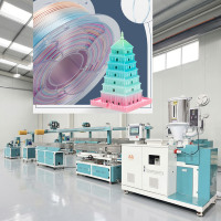 Machine d'extrusion de filament monofilament à vis unique automatique haute vitesse PLA/TPU/PETG/PP pour impression 3D, fil de film, PLC 37kW