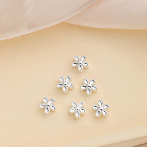 Fashion Pearl <b>Bracelet</b> Jewelry Material 18k Bag Gold Inlaid Oval Colored Zirconium Double Row Three Rows of <b>Beads</b> Flower - Product Image 4