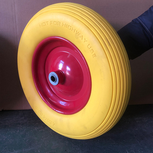 Haute qualité 4.00-8 solide PU mousse polyuréthane <span class=keywords><strong>brouette</strong></span> <span class=keywords><strong>roue</strong></span> anti-crevaison <span class=keywords><strong>roue</strong></span> pour chariot avec roulement - Product Image 6
