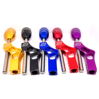 Kit d'extension de levier de vitesses en aluminium multicolore CNC, levier de vitesses court manuel, hauteur réglable, universel pour course automobile