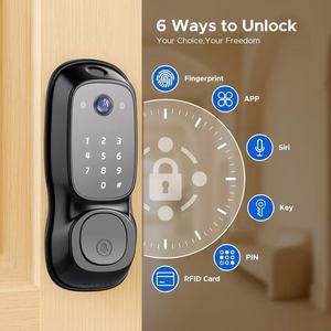 Cerradura Inteligente Yagu Tuya para Puerta de Madera, con Huella Digital, Contraseña, Sin Llave, de Aleación de Aluminio Grado B, con Cámara - Product Image 1
