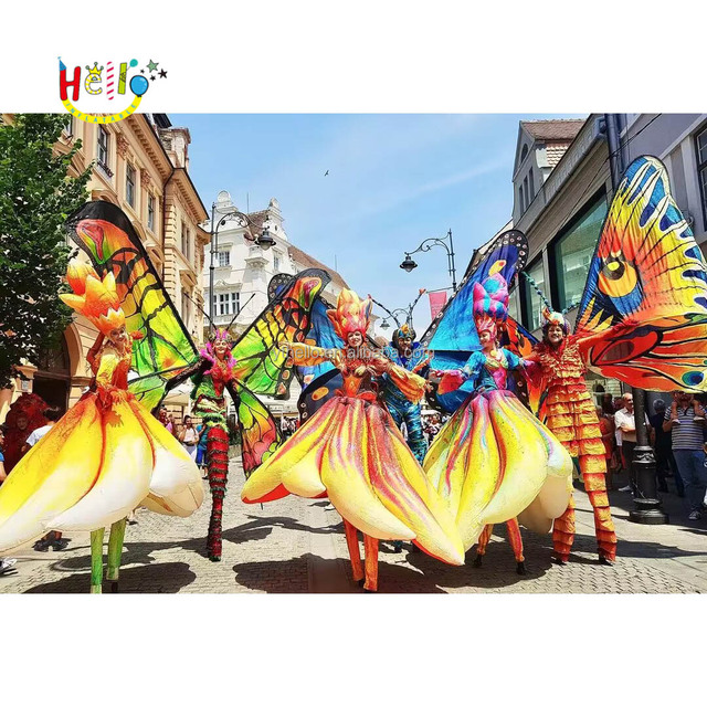 Dancing Party Performance Lighted Flower Dress Inflatable Skirt Costume