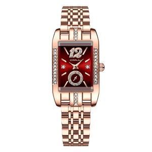 Orologio al quarzo CRRJU originale 5017 di tendenza personalizzato femminile in <span class=keywords><strong>acciaio</strong></span> inossidabile diamante luminoso vintage 5017 per il tempo libero orologio a mano - Product Image 1