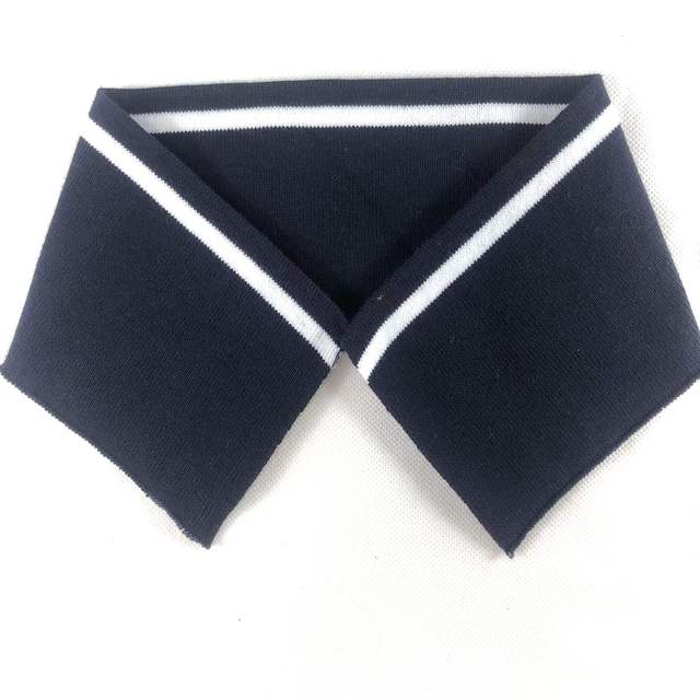 Rib Knit Fabric Custom Collar Cuffs Flat Knitting Collar for Polo T-shirt