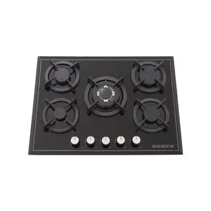 Được xây dựng trong 5 đầu đốt gas COOKTOP hộ gia đình Sabaf đầu đốt LPG ng được xây dựng trong bếp gas với thiết bị an toàn nhà bếp nấu ăn thiết bị