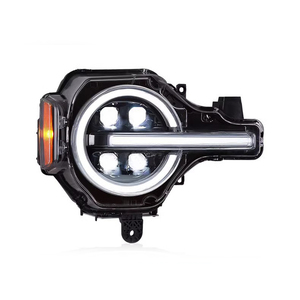 Conjunto de Faros Delanteros LED de 12V para <span class=keywords><strong>Ford</strong></span> <span class=keywords><strong>Bronco</strong></span>, Lentes LED Modificadas, Luces de Circulación Diurna, Señales de Giro, Lámparas Delanteras - Product Image 5