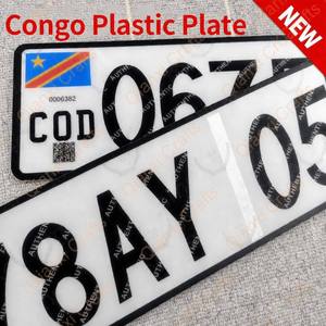 <span class=keywords><strong>Plaque</strong></span> d'immatriculation de <span class=keywords><strong>voiture</strong></span> souvenir de style nouveau RDC, en plastique acrylique réfléchissant de haute qualité, <span class=keywords><strong>plaque</strong></span> d'immatriculation CGO Congo - Product Image 1