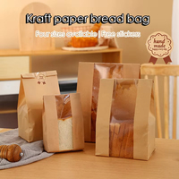 Sacs en papier personnalisés imprimés de qualité alimentaire réutilisables pour le stockage du pain frais et des baguettes