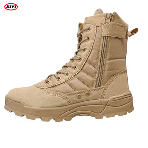 Bottes tactiques imperméables de marche d'escalade de randonnée en caoutchouc de sport du désert d'entraînement de combat de service personnalisé - Product Image 4