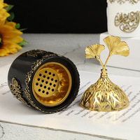 Brûleur d'Encens Électrique Style Métal Oud du Moyen-Orient, Dukhoon Bukhoor Mabkhara, Machine d'Aromathérapie pour Décoration Maison, Hôtels et Mariages