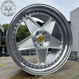 Viaol Nieuwe 2-delige Geborsteld Gesmede Lichtmetalen Velgen Multi-Spaaks <span class=keywords><strong>16</strong></span>-24 inch Op Maat Gemaakt PCD 3-Jaar Garantie RS6 SF90 X8 C7 C8 M2 M3 - Product Image 1