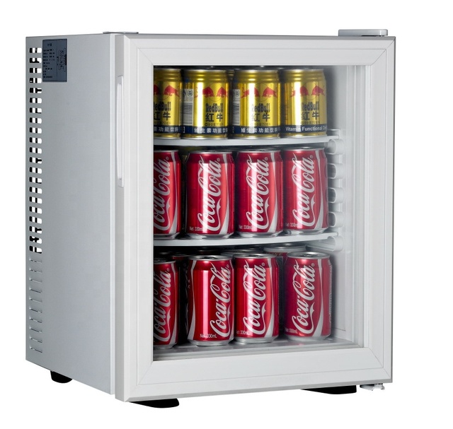 Wholesale Glass Door Mini Fridge Single Door Compact Refrigerator for Sale Small Fridge