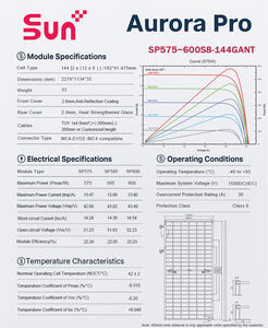 Tier 1 580W panneau solaire haute puissance 30 ans de garantie garantie performance utilitaire sur le toit - Product Image 6