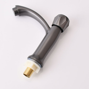 Vàng vòi nước duy nhất xử lý cổ lưu vực vòi nước nhanh chóng mở <span class=keywords><strong>ABS</strong></span> nhựa đen mạ chrome nước lạnh vòi nhà máy - Product Image 3