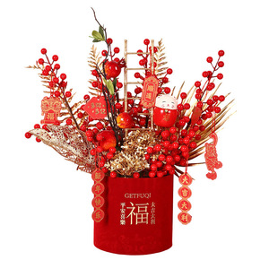 Adorno de cubo de la suerte de Mystic Arts, color rojo, 15 cm, decoración de Año Nuevo Chino para el hogar, sala de estar, regalo - Product Image 2