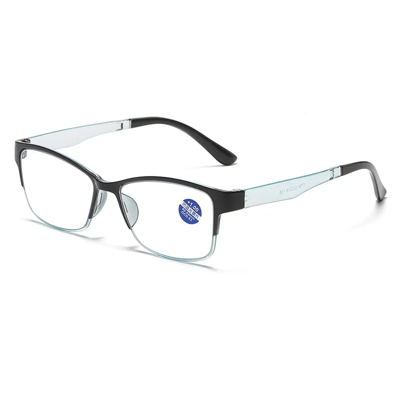 Gafas de lectura correctoras para mujer, lentes de marco completo para presbicia, menos 250, con filtro azul, venta al por mayor, 1704LH
