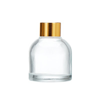 Bouteille diffuseur cylindrique en verre transparent de qualité supérieure pour décoration intérieure, parfum d'ambiance et aromathérapie, lot de 100 pièces en gros