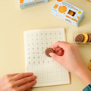 Borrador con forma de galleta simulada, paquete de 5 unidades para estudiantes, útiles escolares - Product Image 2