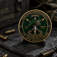 Stock the Quiet Professionals 1952 Present Relief Coin Green Beret Dagger Arrow Antique Gold Souvenir Metal Craft Challenge Coin