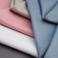 Kulit Sapi Lapis Pertama Motif Leci Biru Klasik Impor Prancis, Bahan Tas Dompet Kerajinan DIY Lembut, Kulit Asli Berkualitas Tinggi