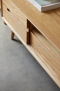 A1081 Soporte de <span class=keywords><strong>TV</strong></span> de madera de roble macizo de estilo nórdico-Muebles de sala de estar de lujo - Product Image 6