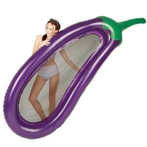 Flotteur gonflable d'été en PVC pour piscine Matelas en forme d'aubergine <span class=keywords><strong>Cercle</strong></span> de natation pour adulte - Product Image 3