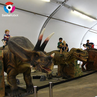 Manège Dinosaure Animatronique pour Enfants, à Monnayeur, Dinosaure Marchant pour Parc d'Attractions Intérieur