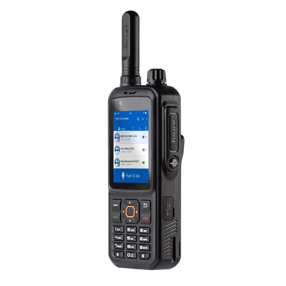 Inrico T320 Android 4G rádio em dois sentidos 4G Empurre para falar interfone CE/RoHS/FCC Certificados IP65 walkie talkie telefone
