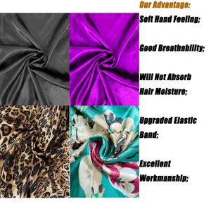 Promotion Prix Usine Bas : Lot de 4 Bonnets en Satin Premium Unisexe Style Européen-Américain pour Toutes Saisons – Bonnets de Nuit Longs - Product Image 2