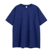 T-shirts personnalisés pour hommes, t-shirt uni, streetwear, t-shirt à col rond côtelé surdimensionné, t-shirt en coton lourd