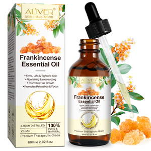 ALIVER 60ml Reines Natürliches Weihrauch-Ätherisches Öl Private Label Pflegendes Feuchtigkeitsspendendes Weihrauchöl für Körper- und Hautpflege - Product Image 1