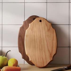 Planche à découper en <span class=keywords><strong>bois</strong></span> de noyer <span class=keywords><strong>noir</strong></span>, personnalisée en usine, style vintage, pour steak, pain, desserts, cadeau, pique-nique, fête - Product Image 2